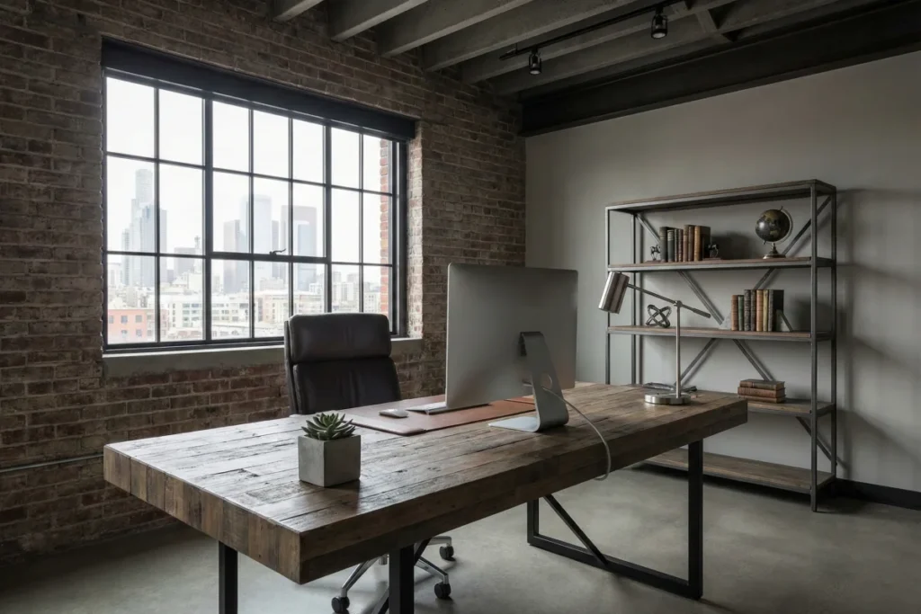 16 Industrial Male Office Ideas That Look Professional And Sleek