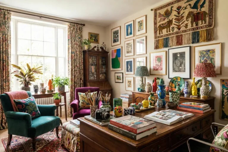 16 Vibrant Maximalist Office Decor Ideas For Creative Minds
