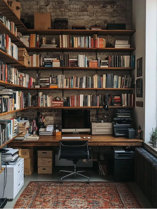 Floor-to-Ceiling Corner Library