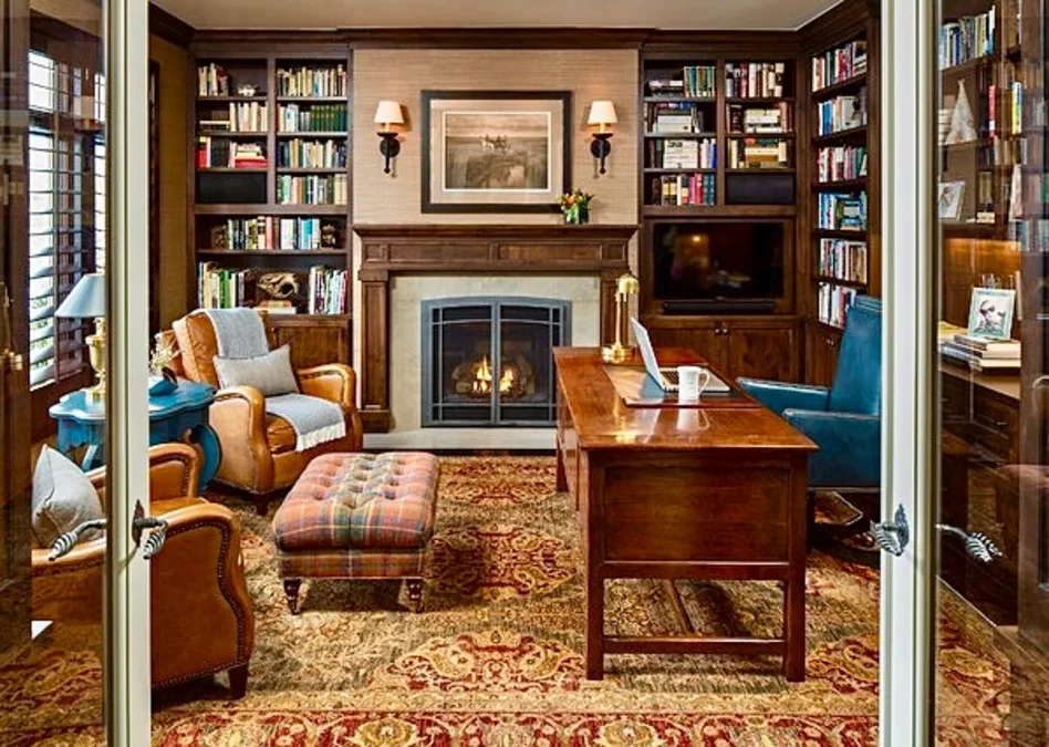 Classic Fireplace Study