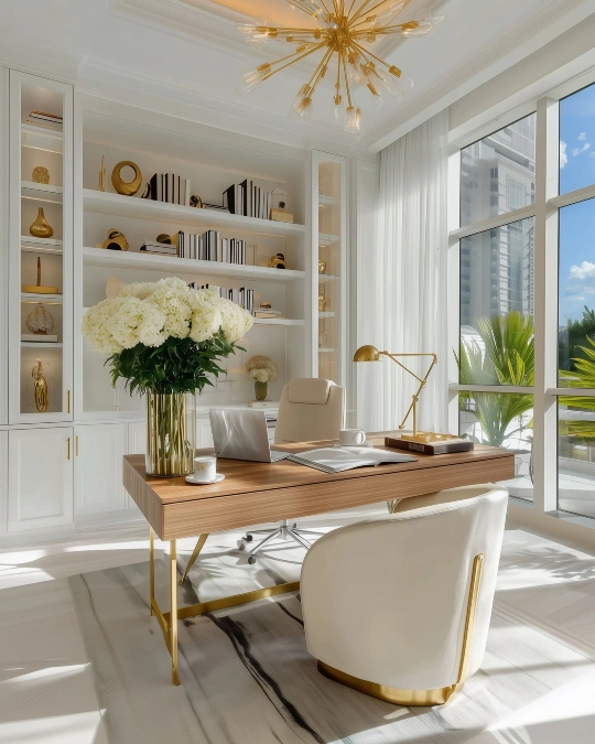 Luxury Modern Gold Office