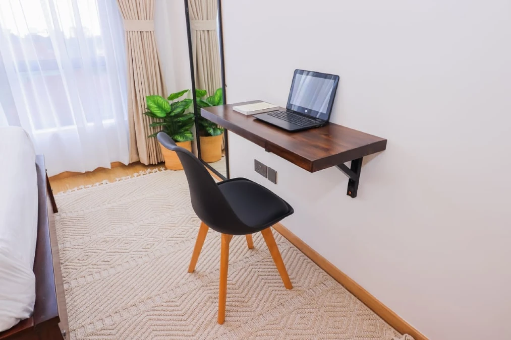 Floating Wood Desk