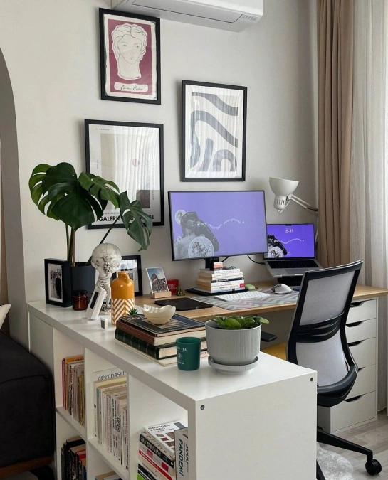 Low Bookshelf Room Divider