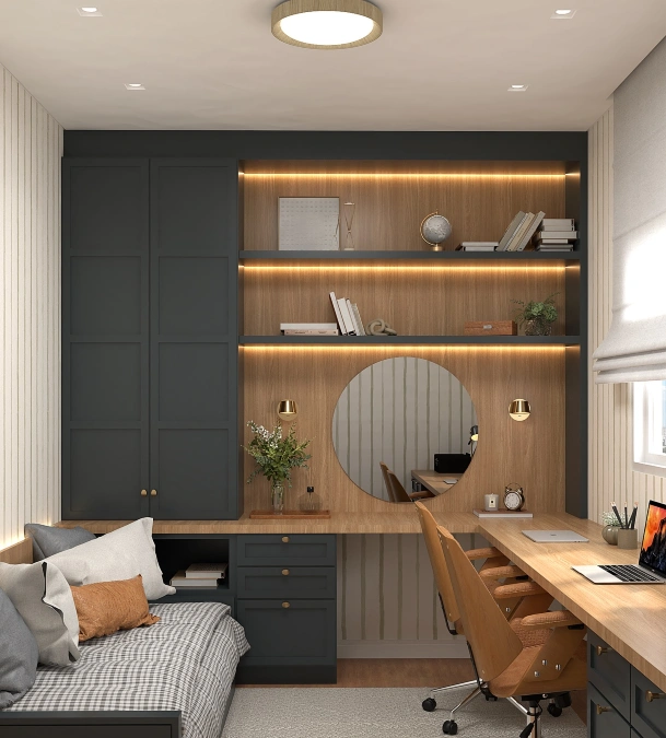 Multi-Functional Built-In Wall Unit