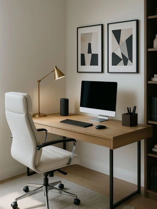 Geometric Modern Workspace