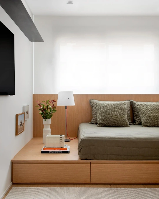 Minimalist Platform Bed with Storage