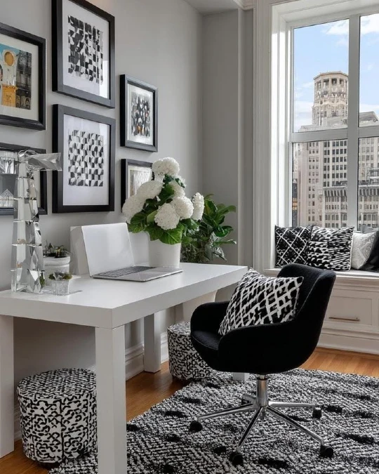 Patterned Monochrome Decor