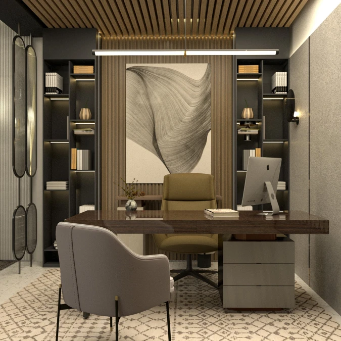 Linear Wood Slat Ceiling