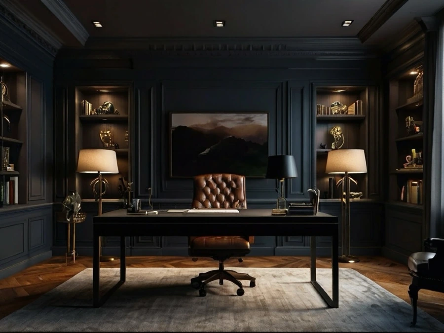 Moody Blue Luxury Office