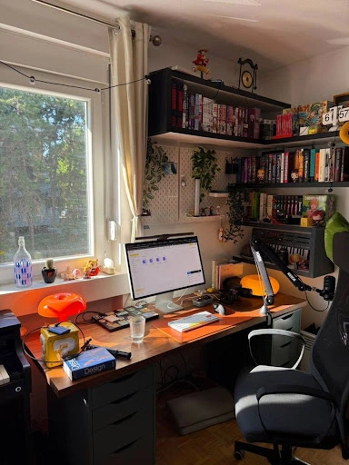 Dark Corner Shelving