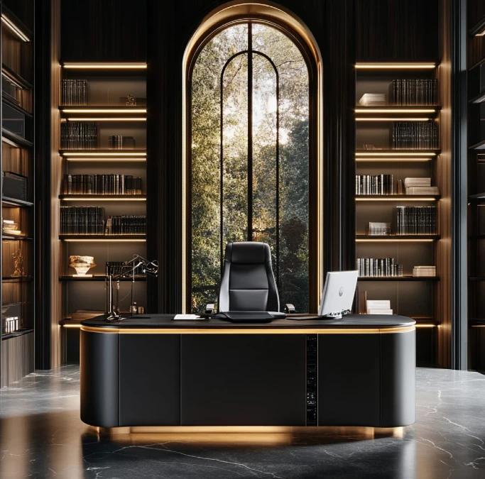 Illuminated Modern Executive Suite