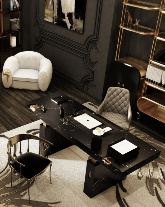 Dark Marble Executive Suite