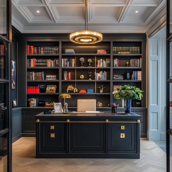 Regal Navy Library Suite