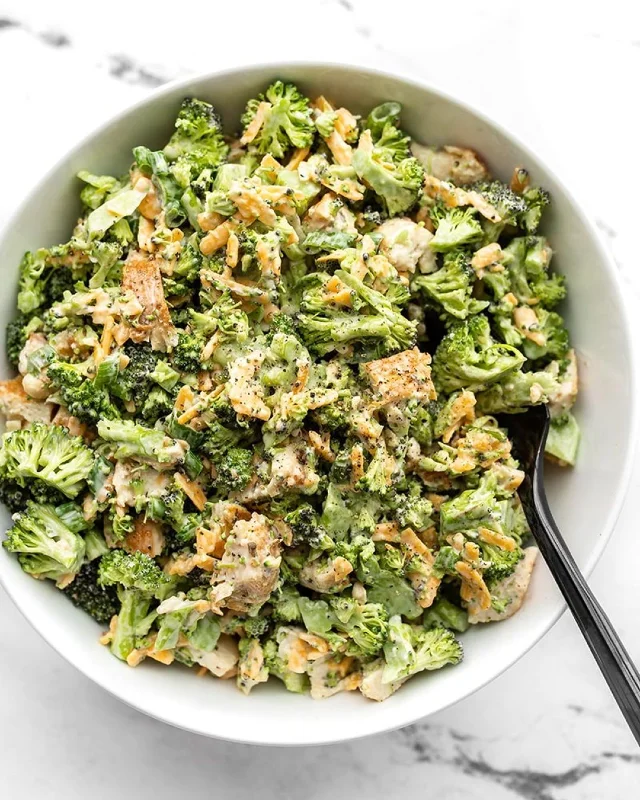 Broccoli Cheddar Chicken Salad