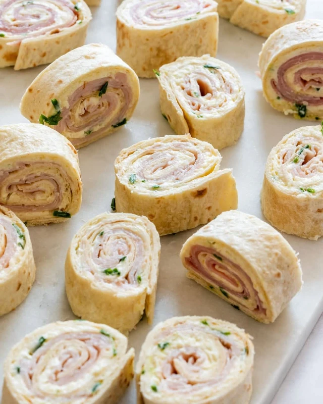 Turkey and Cheese Pinwheels