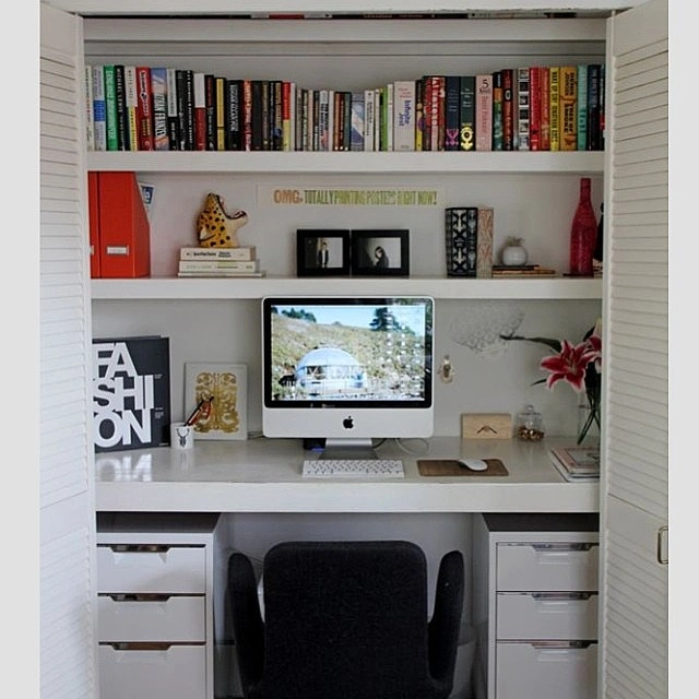 Crisp White Library Nook