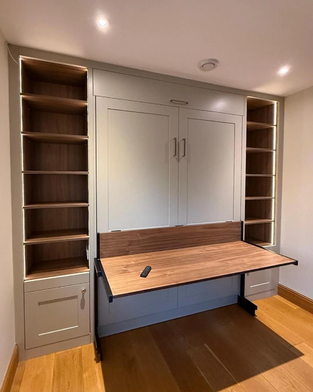 Backlit Shelving Murphy Desk