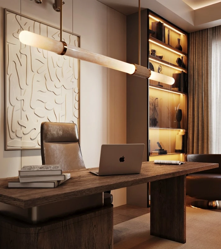 Embossed Wall Art and Fluted Glass