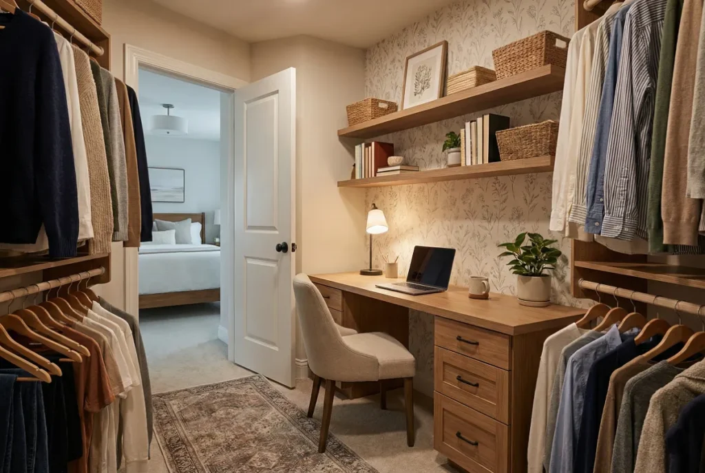 18 Genius Cloffice Ideas To Turn Your Closet Into A Workspace