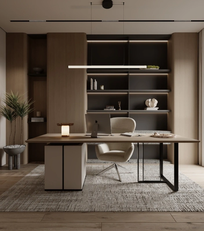 Integrated Shelving and Linear Lighting