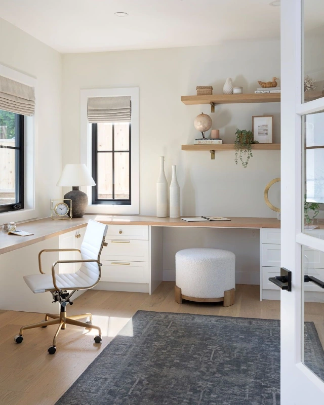 Minimalist Corner Desk Setup