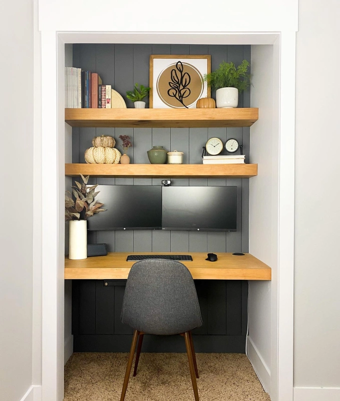 Dark Shiplap Accent Wall