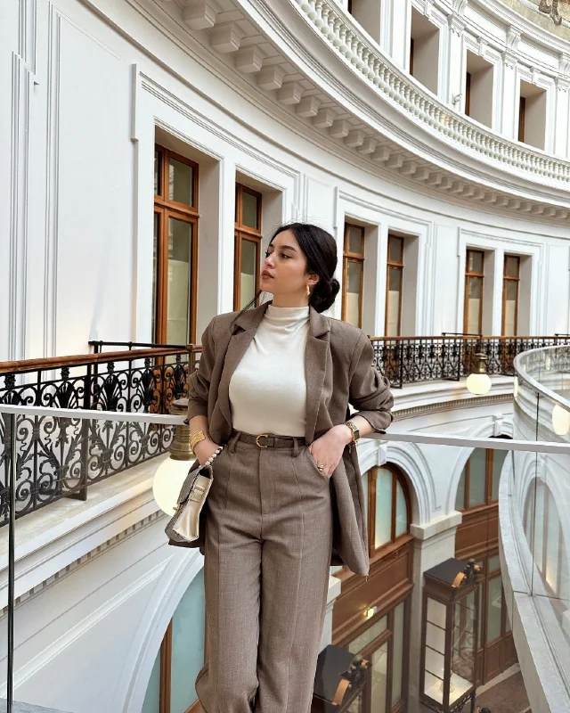 Earthy Neutral Tailored Set