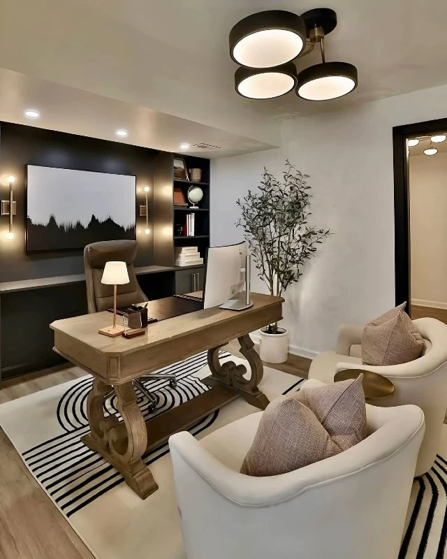 High-Contrast Accents and Graphic Patterns