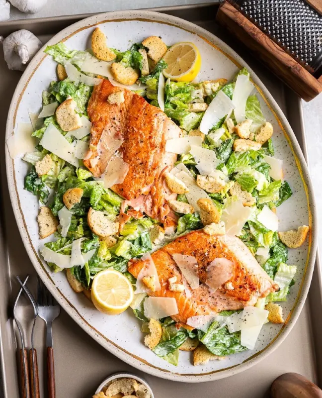 Salmon Caesar Salad