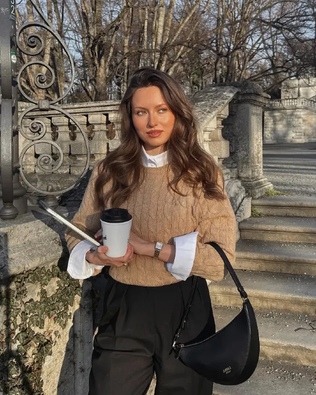 Textured Knit and Classic Layering