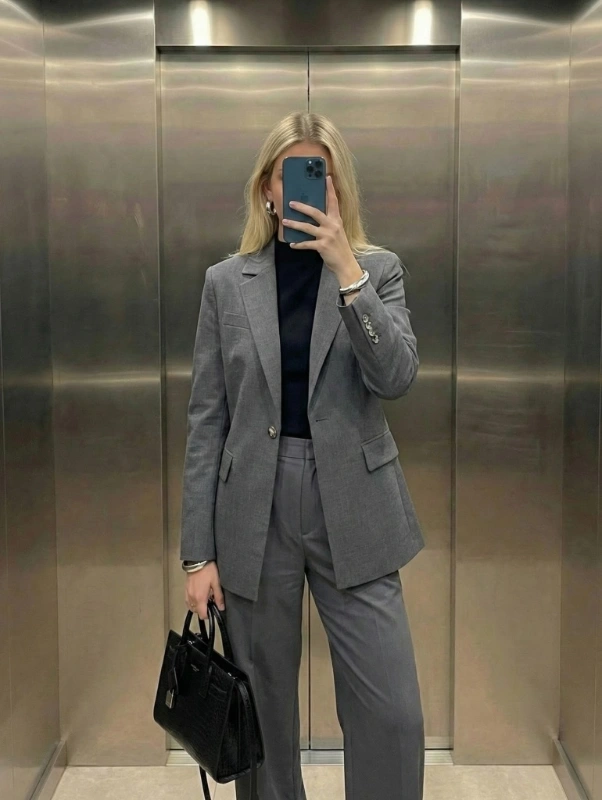 Steel Grey Tailored Suit