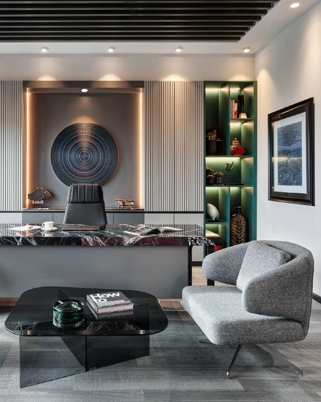 Textured Paneling and Circular Art