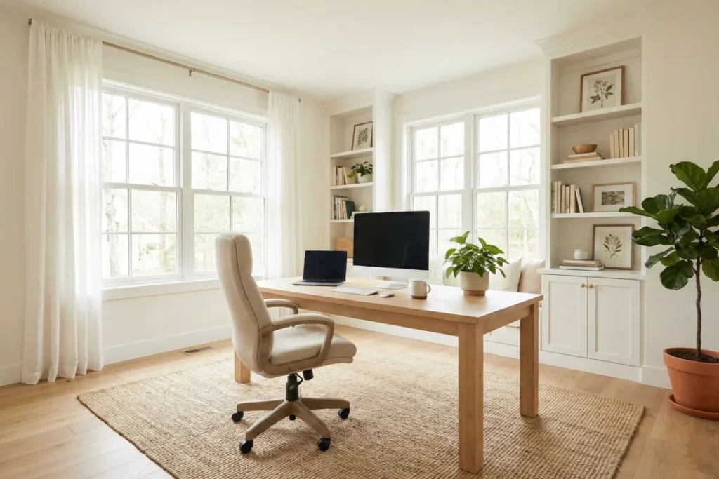 15 Crisp And Bright Home Office Ideas You Actually Love