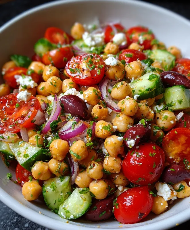 Mediterranean Chickpea Salad