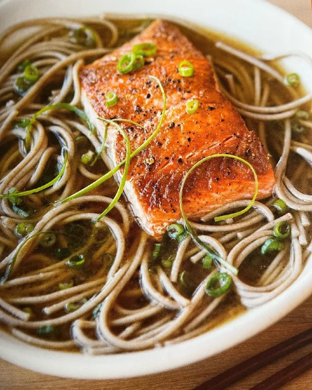 Salmon Soba Noodles