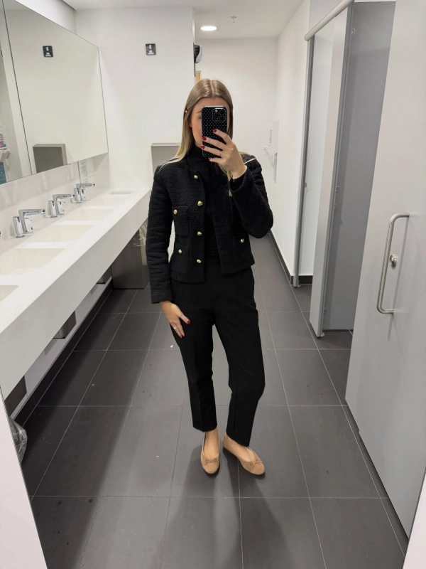 Structured Blazer and Tailored Trousers