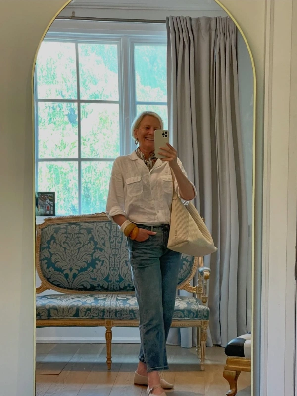 White Linen Shirt and Denim