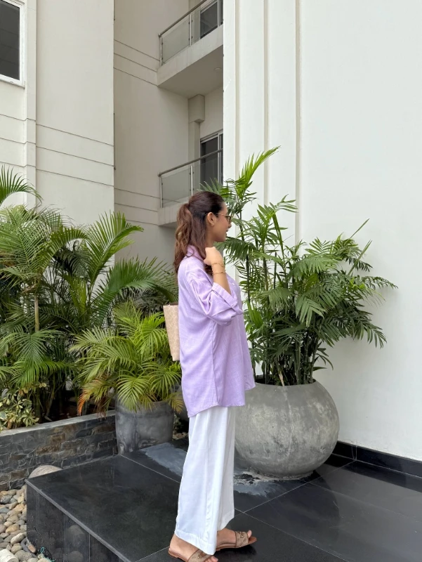 Lavender Oversized Shirt