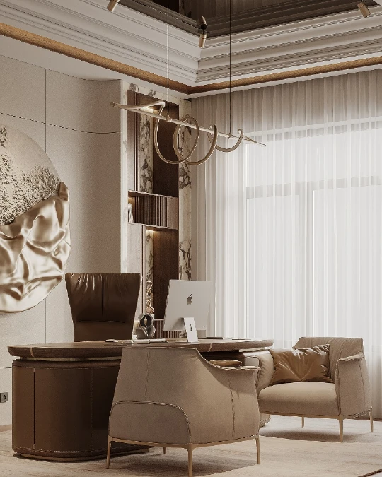 Abstract Spiral Pendant