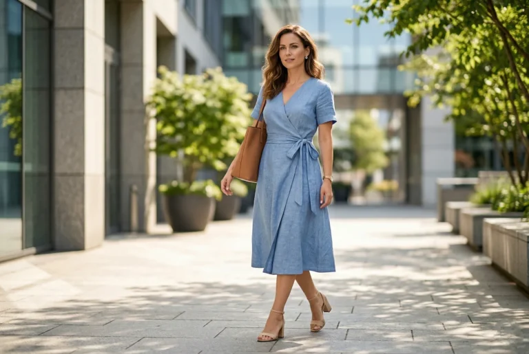 Breezy Summer Work Outfits To Hide Tummy In Summer
