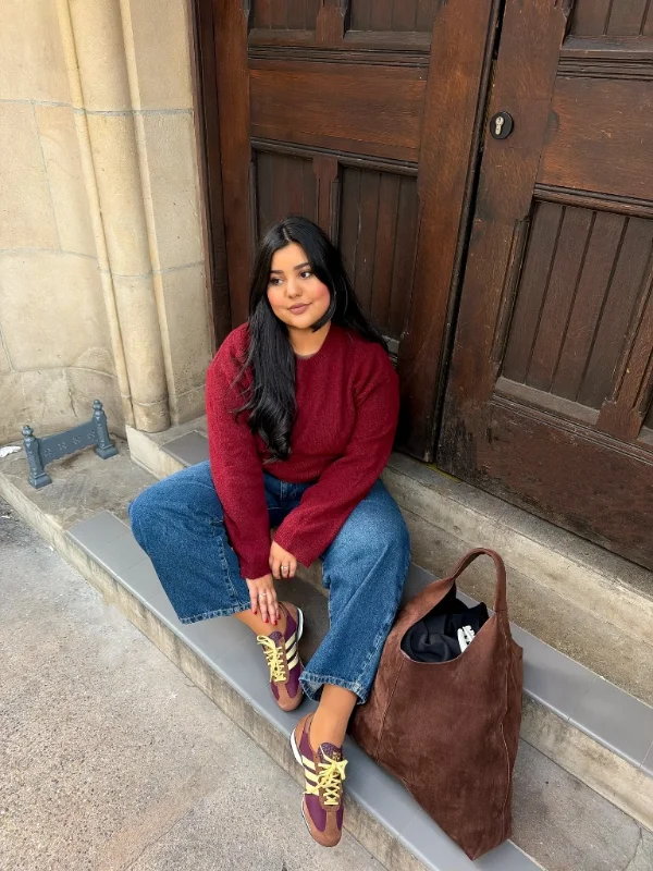 Casual Knit and Denim Pairing