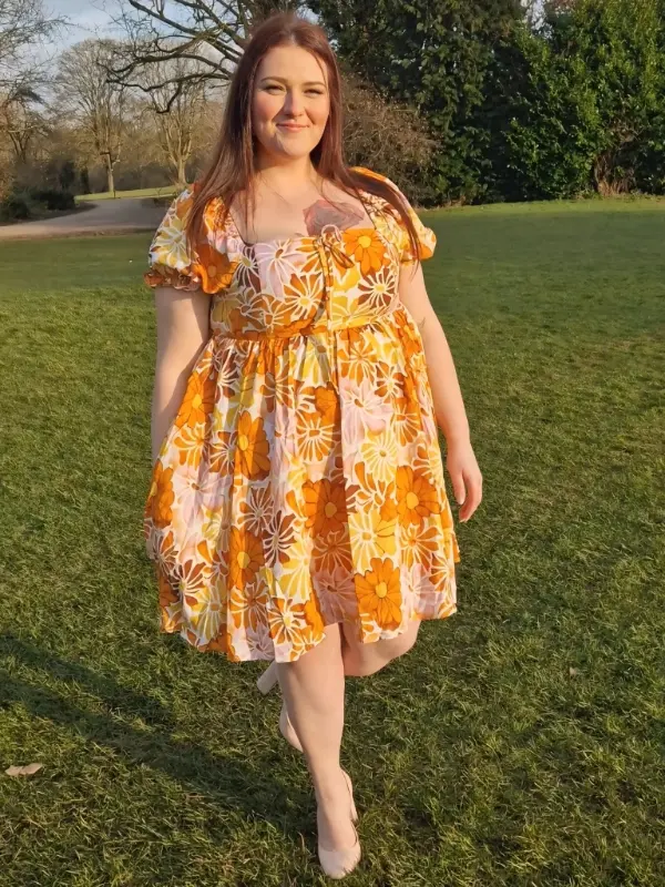 Retro Floral Mini Dress