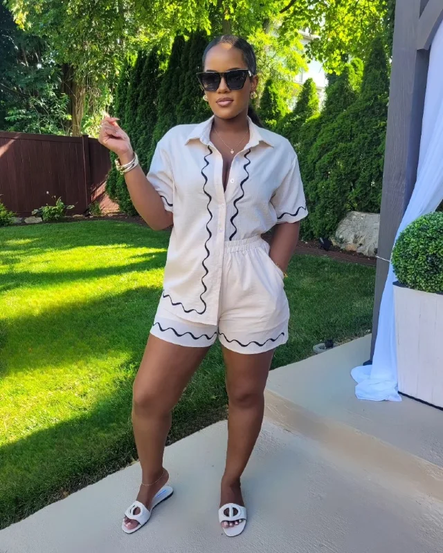 Scalloped Edge Co-ord Set