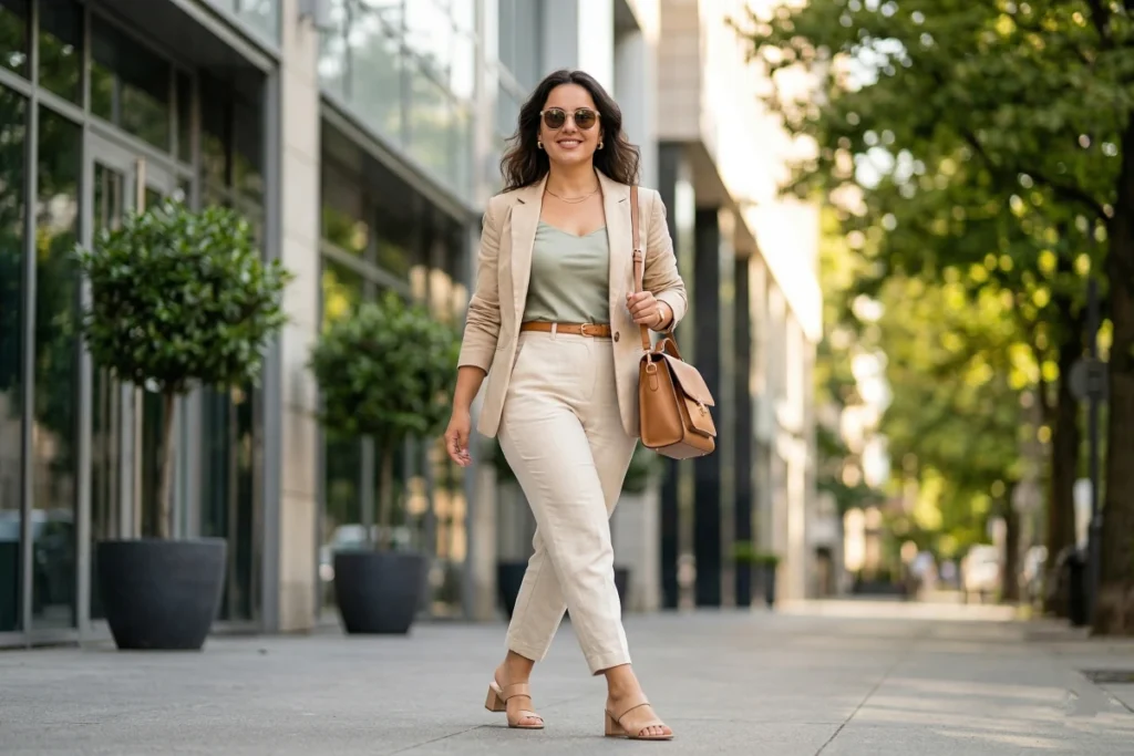 Stylish Summer Work Outfits For Short Women With Curves