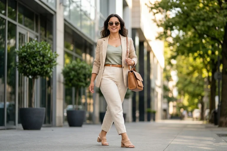 Stylish Summer Work Outfits For Short Women With Curves