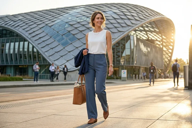 Genius Sweat Proof Work Outfits For Summer Commutes
