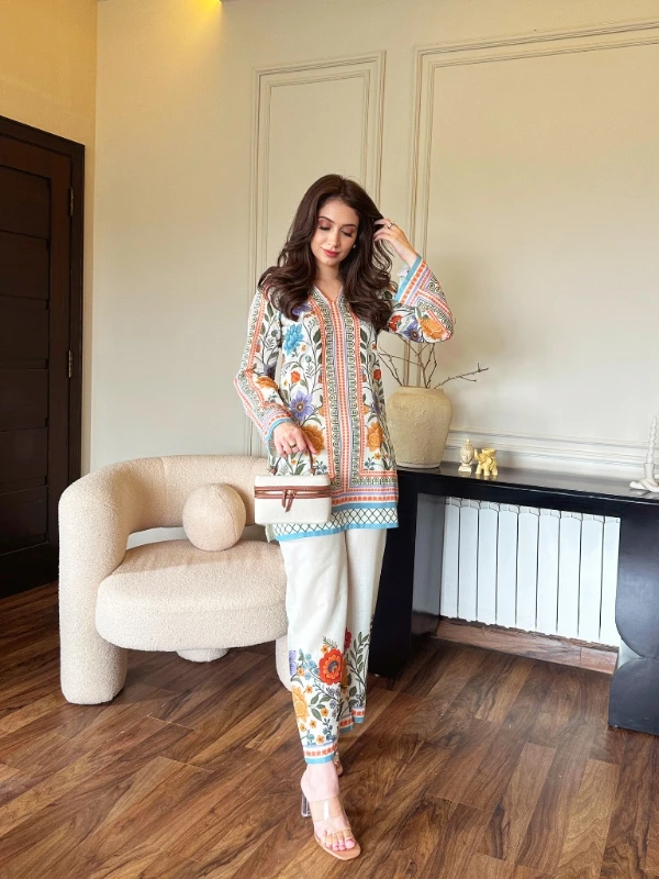 Floral Printed Tunic Set