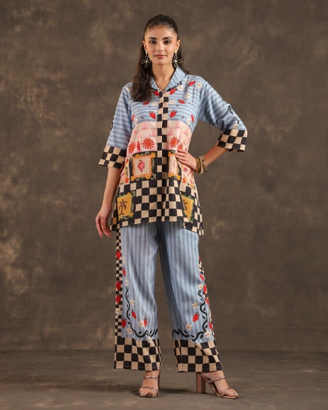 Mixed Pattern Co-ord Set