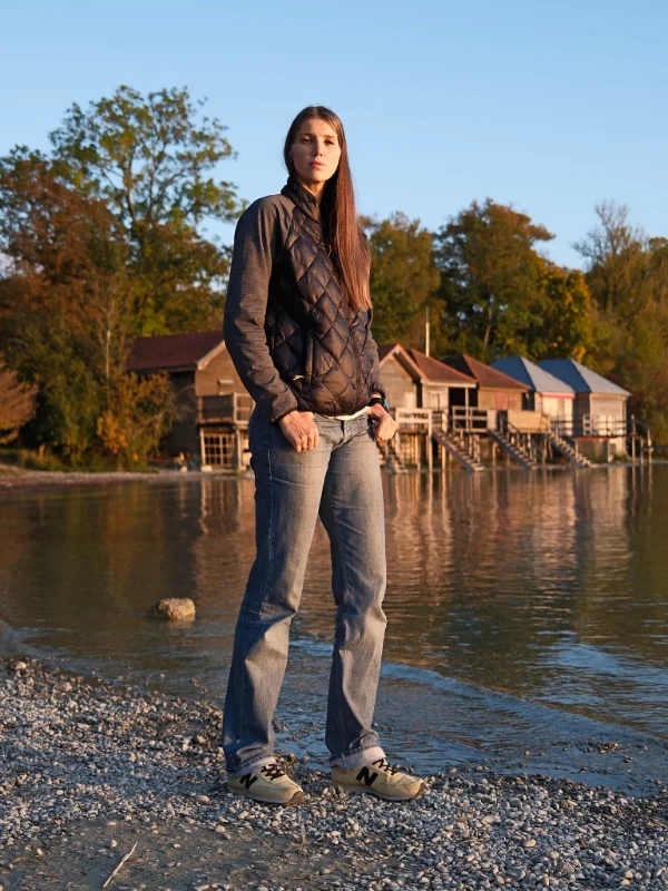 Quilted Vest and Bootcut Denim