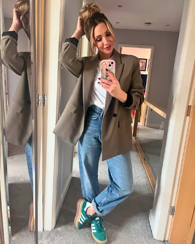 Oversized Blazer and Relaxed Denim